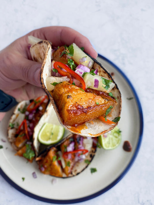 Pork Belly Tacos with Pineapple Salsa