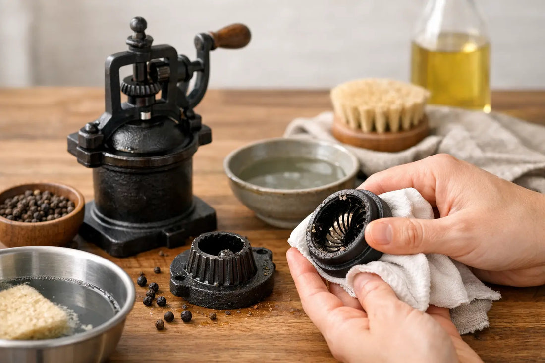 How to Clean Cast Iron Pepper Mill